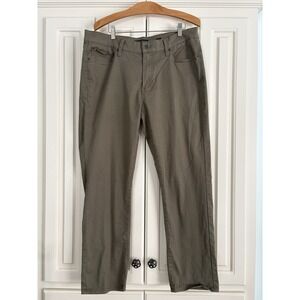 Lucky Brand 410 Athletic Slim Pants Olive‎ Green Casual Chino Mens 34/30